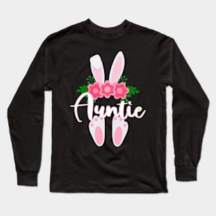 EASTER BUNNY AUNTIE FOR HER - MATCHING EASTER SHIRTS FOR WHOLE FAMILY Long Sleeve T-Shirt